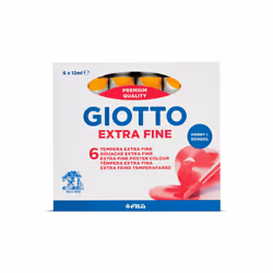 Giotto 352004, Jaune, 12 ml, Tube, Italie, Boîte en carton, 6 pièce(s)
