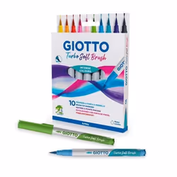 Giotto Turbo Soft Brush, Multicolore, Multicolore, 10 couleurs, Rond, 10 pièce(s)