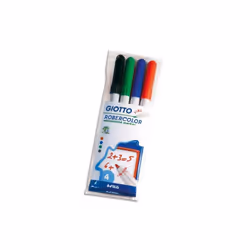 Giotto F413100, 4 pièce(s), Noir, Bleu, Vert, Rouge, Couleurs assorties, Rond, 2,8 mm