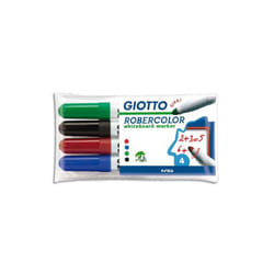 Giotto F413700 marqueur 4 pièce(s) Noir, Bleu, Vert, Rouge