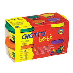 Pâte à modeler - GIOTTO - Bébé - 4x100g - Ingrédients naturels - Testée dermatologiquement