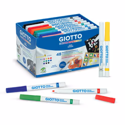 Giotto 524600, Moyen, 12 couleurs, Anthracite, Noir, Bleu, Vert, Bleu clair, Vert clair, Lilas, Orange, Violet, Rouge, Blanc, ...