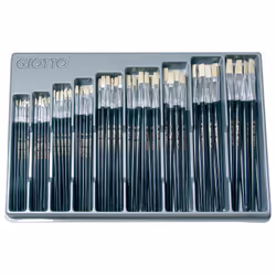 Giotto 577, Set de pinceaux, Pinceau plat, 126 pièce(s)