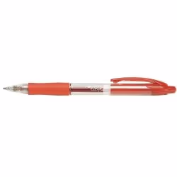 Tratto Easy Gel, Stylos rétractables à encre gel, Rouge, Rouge, Transparent, Plastique, 0,5 mm, Acier inoxydable