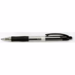 Tratto Easy Gel, Stylos rétractables à encre gel, Noir, Noir, Transparent, Plastique, 0,5 mm, Acier inoxydable