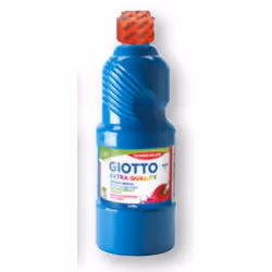 Giotto F53281500, Cyan, Peinture tempéra, Liquide, 500 ml, 1 pièce(s)