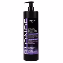 Dikson Dikso Blonde Anti-Yellow Toning, 1000 ml, Shampoing, Professionnel, Femmes, Cheveux éclaircis, Blond, Gris