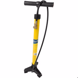 On bike Pompe datelier vélo tubulaire en métal jaune raccord en laiton poignée ergonomique en T gonflage rapide valves