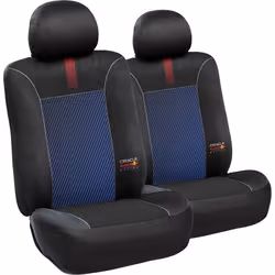 Red Bull Racing Housses de siège Set 6 pièces lignes mélangées noir/rouge pour voiture confortables durables faciles à instal ...
