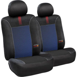 Red Bull Racing Housses de siège Set 6 pièces lignes mélangées noir/rouge pour voiture confortables durables faciles à installer