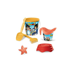 Mondo - toys - bucket set + water can dragonball - seau 17 cm avec cruche pour eau - jouet de plage (6 pièces) pour enfants - 2870