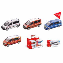 MONDO Assort. "Sécu Fr - Camionnette" 1:43, Die Cast, 3 an(s), Métal, Multicolore