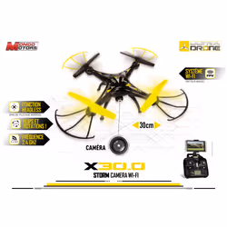 MONDO Ultradrone X30.0 Storm R/C + Cam. Wifi, Noir, Jaune