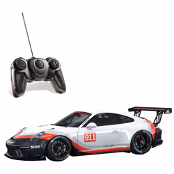 MONDO Porsche 911 Gt3 Cup R/C 1:14, ; Radio Commande, 3 an(s), AA, Blanc