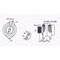 Alternateur MAGNETI MARELLI 063321826010