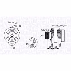 Alternateur MAGNETI MARELLI 063321833010