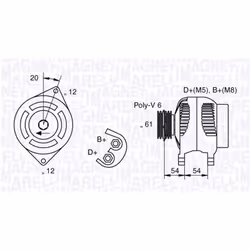 Alternateur MAGNETI MARELLI 063321819010