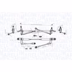 Tringlerie d'essuie-glace MAGNETI MARELLI 064011002010