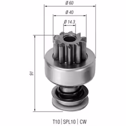 Roue libre, démarreur MAGNETI MARELLI 940113020120
