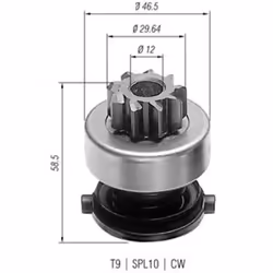 Roue libre, démarreur MAGNETI MARELLI 940113020136