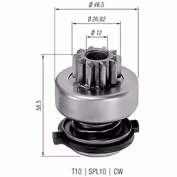 Roue libre, démarreur MAGNETI MARELLI 940113020149