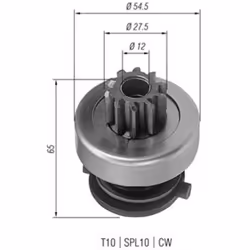 Roue libre, démarreur MAGNETI MARELLI 940113020166