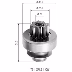 Roue libre, démarreur MAGNETI MARELLI 940113020240