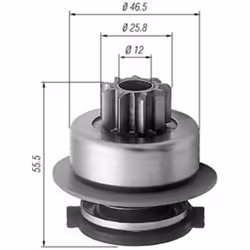 Roue libre, démarreur MAGNETI MARELLI 940113020256