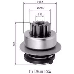 Roue libre, démarreur MAGNETI MARELLI 940113020260 - Vue supplémentaire 3