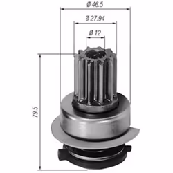 Roue libre, démarreur MAGNETI MARELLI 940113020291