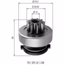 Roue libre, démarreur MAGNETI MARELLI 940113020354
