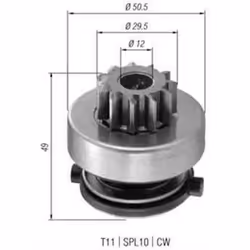 Roue libre, démarreur MAGNETI MARELLI 940113020366