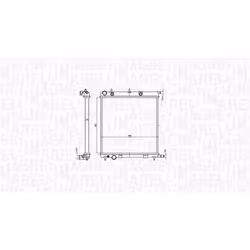 Radiateur, refroidissement moteur MAGNETI MARELLI 350213819000 - Vue supplémentaire 4