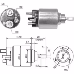 Embrayage à roue libre, démarreur MAGNETI MARELLI 940113050010