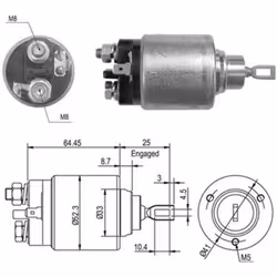 Embrayage à roue libre, démarreur MAGNETI MARELLI 940113050012
