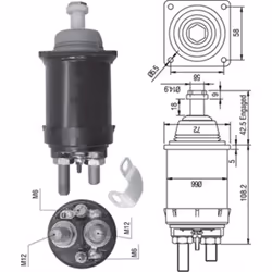 Embrayage à roue libre, démarreur MAGNETI MARELLI 940113050314