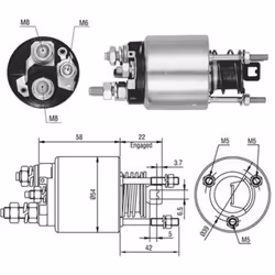 Embrayage à roue libre, démarreur MAGNETI MARELLI 940113050526