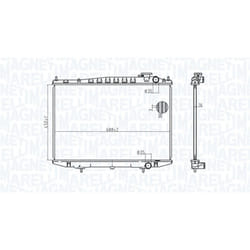 Radiateur, refroidissement moteur MAGNETI MARELLI 350213174500