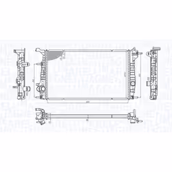 Radiateur moteur MAGNETI MARELLI 350213200600