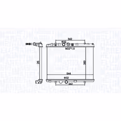 Radiateur, refroidissement moteur MAGNETI MARELLI 350213156100 - Vue supplémentaire 4