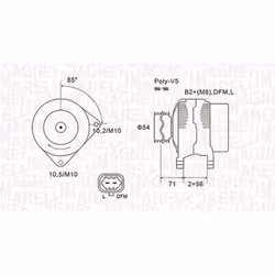 Alternateur MAGNETI MARELLI 063731960010