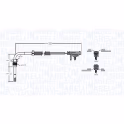 Palpeur, température des gaz MAGNETI MARELLI 172000117010
