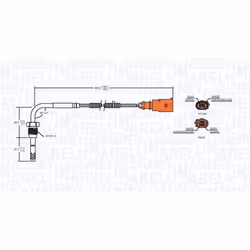 Palpeur, température des gaz MAGNETI MARELLI 172000201010