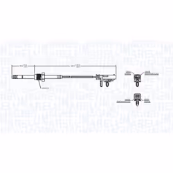 Palpeur, température des gaz MAGNETI MARELLI 172000183010