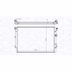 Radiateur, refroidissement moteur MAGNETI MARELLI 350213196800