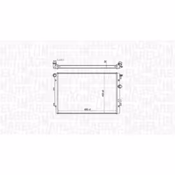 Radiateur, refroidissement moteur MAGNETI MARELLI 350213196800 - Vue supplémentaire 4