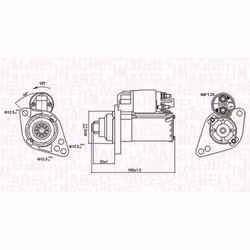 Démarreur MAGNETI MARELLI 063721294010