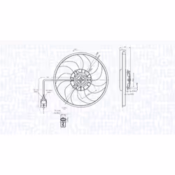 Ventilateur, refroidissement moteur MAGNETI MARELLI 069422712010