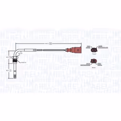 Palpeur, température des gaz MAGNETI MARELLI 172000175010 - Vue supplémentaire 4