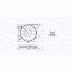Ventilateur, refroidissement moteur MAGNETI MARELLI 069422789010